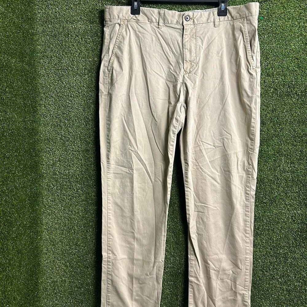 Tommy-hilfiger Men's Cream and Tan Trousers